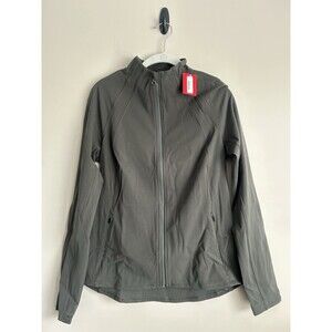 NWT Spanx L Large Contour Athletic Jacket Womens Full Zip #50267R Dark Palm New